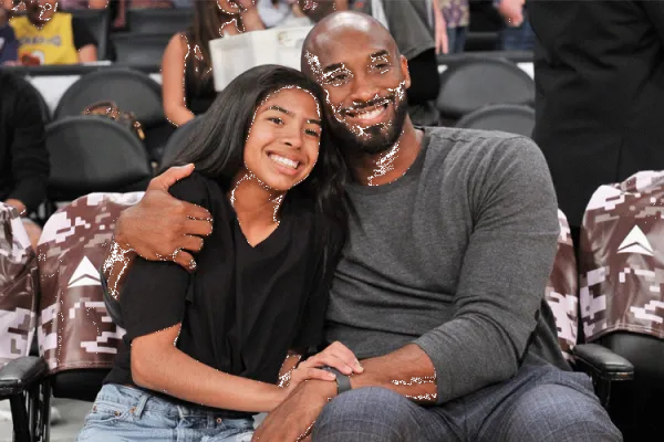 Kobe Bryant with 13-year-old daughter, Gianna who died alongside seven others in a helicopter crash on Sunday, January, 26, 2020 in  in Calabasas, California.