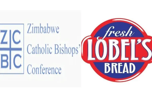 Caption: Logos of the Zimbabwe Catholic Bishops Conference (ZCBC) and Lobels Bread who have reached an agreement for the production of wheat. Credit : Courtesy Photo