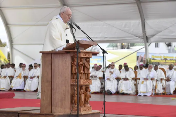 Pope Francis meets religious people in Madagascar / Vatican Media