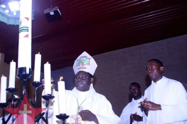 Bishop Wilfred Chikpa Anagbe of Nigeria's Makurdi Diocese during Holy Mass to officially launch the third Diocesan Synod Monday, November 9, 2020. / The Catholic Star Newspaper/Facebook Page