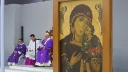 Pope Francis celebrates Mass at the Granaries in Floriana, Malta, April 3, 2022. Vatican Media.