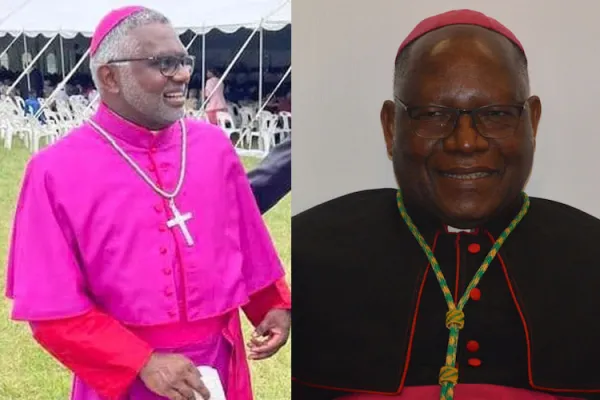 Bishop Pius Mlungisi Dlungwane (right) and Bishop Neil Augustine Frank (left). Credit: Courtesy Photo