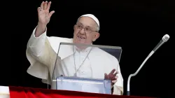 Pope Francis addresses pilgrims in St. Peter's Square for the Sunday Angelus, Sunday, July 28, 2024. / Vatican Media