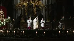 Pope Francis says Mass for the feast of the Presentation of the Lord in St. Peter's Basilica, Feb. 2, 2022. | Credit: Vatican Media