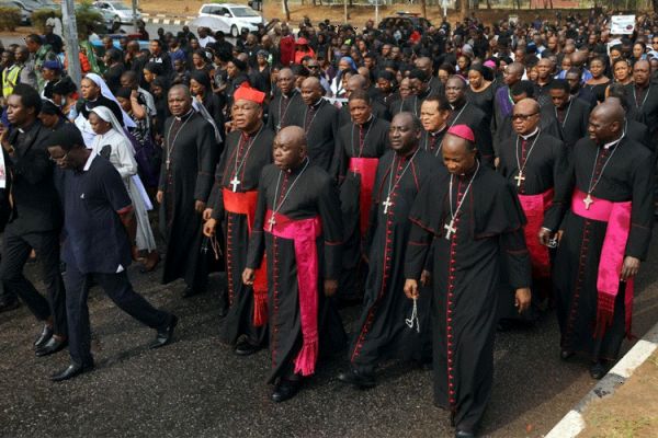 Bishops in Nigeria lead protest march against violence and extremism.