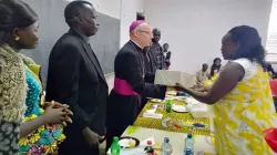 Apostolic Nuncio in Kenya and South Sudan receiving culturally symbolic gifts from South Sudanese Catholic women residing in Kenya on Sunday, October 6, 2019 / ACI Africa