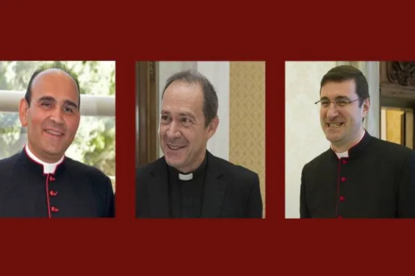New Apostolic Nuncios Paolo Borgia, Antoine Camilleri, Paolo Rudelli