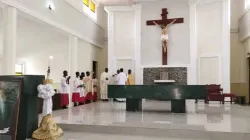 Easter Sunday Mass at St. Francis Xavier Owo Catholic Parish of Ondo Diocese in Nigeria. Credit: Ondo Diocese