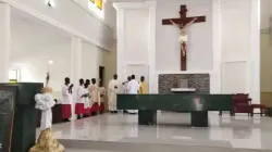 Easter Sunday Mass at St. Francis Xavier Owo Catholic Parish of Ondo Diocese in Nigeria. Credit: Ondo Diocese