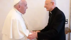 Pope Francis meets with the prelate of Opus Dei, Monsignor Fernando Ocáriz, at the Vatican on June 24, 2024. / Credit: Vatican Media