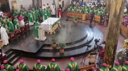 Members of the Catholic Bishops Conference of Nigeria (CBCN) and the faithful of Holy Trinity Church, Maitamain in Abuja Archdiocese during the opening Mass of the 2nd Plenary Assembly. Credit: Abuja Archdiocese.