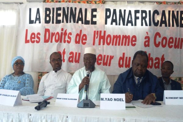 Panelists at the meeting of Religious Leaders in Ivory Coast.