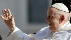 Pope Francis at his Wednesday general audience in St. Peter's Square June 7, 2023. | Daniel Ibanez/CNA