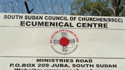 Sign Post of the Juba-based South Sudan Council of Churches, seven-member ecumenical body with a strong legacy of peacebuilding, reconciliation and advocacy / ACI Africa