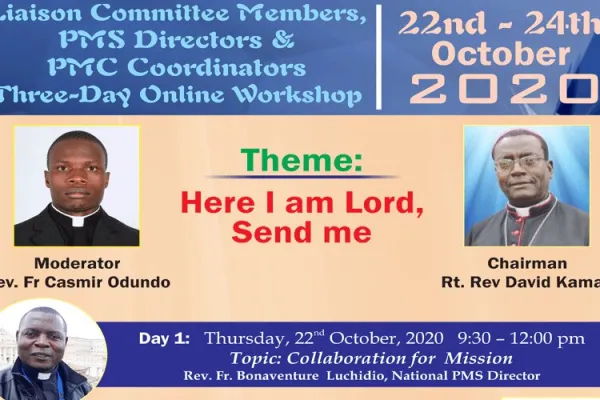 A poster announcing the three-day online workshop for pastoral agents in Kenya. / Kenya Conference of Catholic Bishops (KCCB).