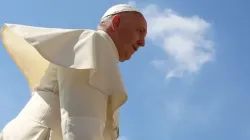 Pope Francis at the Wednesday general audience in St. Peter's Square on June 17, 2015. | Bohumil Petrik/CNA.