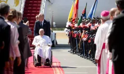 Pope Francis arrives in East Timor on Sept. 9, 2024. / Credit: Daniel Ibañez/CNA