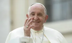 Pope Francis waves to pilgrims at his Wednesday general audience in St. Peter’s Square at the Vatican on Oct. 9, 2024. / Credit: Vatican Media