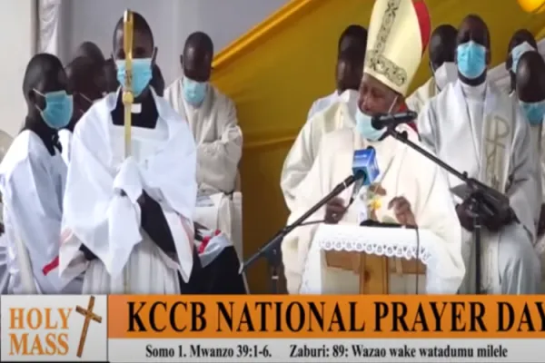 A screenshot of part of the proceedings at the Subukia National Marian Shrine in Kenya's Ctholic Diocese of Nakuru on Saturday, October 2. Credit: Capuchin Tv