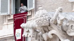 Pope Francis delivers a Regina Coeli address at the Vatican./ Vatican Media.