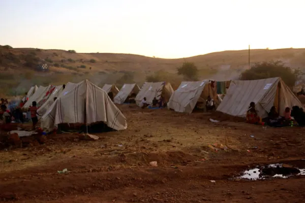 Eritrean refugees in Ethiopia.