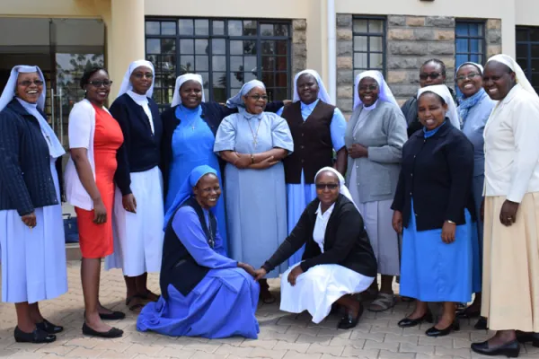 Part of the original preparatory team posed for a group photo at the Apostles of Jesus Centre in Langata. The team is made up of staff from ACWECA and AOSK Secretariats. / Sr. Grace Candiru/ACWECA