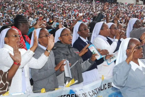 Some Catholic nuns during the National Prayer Day at the Subukia National Shrine in Nakuru, on October 5, 2019.