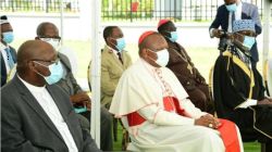 Religious leaders in the Democratic Republic of Congo during their meeting with President Felix Tshisekedi to strategize over COVID-19 pandemic