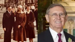 Richard DeGraff (at left, next to Mother Angelica in early 1981, and at right) played a key role in getting EWTN off the ground. / Credit: Photos courtesy of the DeGraff family