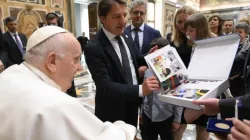 Pope Francis meets with executives and employees of the Istituto Nazionale della Previdenza Sociale, Italy's main welfare agency, April 3, 2023. | Credit: Vatican Media