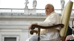 Pope Francis presides over his weekly general audience in St. Peter's Square at the Vatican on Oct. 18, 2023. | Credit: Vatican Media