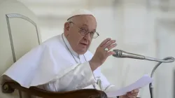 Pope Francis at his Wednesday general audience in St. Peter’s Square on May 31, 2023. | Vatican Media