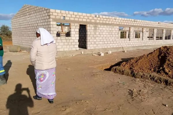 The future James Corboy Secondary School under construction. It is an initiative of Religious Sisters of the Holy Spirit (RSHS) in Zambia’s Monze Diocese. / Religious Sisters of the Holy Spirit (RSHS).