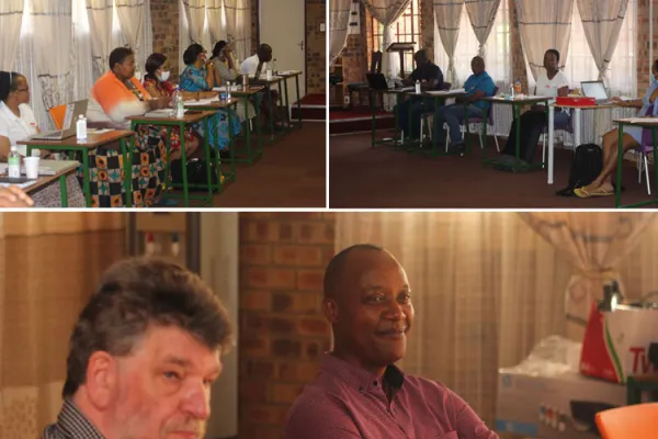 The SACBC Aids Office staff, workshop attendees and Misereor representatives Dr Piet Reijer and Dr Desiree Nzansibira. Credit: