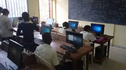 Students learn computer science with added equipment at Don Bosco College Mimboman in Yaoundé, Cameroon. Credit: Salesian Missions