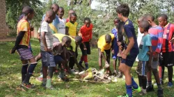 Youth from Don Bosco Youth Centers in Rwanda commit to preserving nature. Credit: Salesian Missions