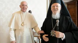 Pope Francis meets with Ecumenical Patriarch Bartholomew I at the Vatican, Oct. 4, 2021. / Vatican Media.