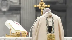 Pope Francis celebrates Mass in St. Peter’s Basilica on the feast of Christ the King, Nov. 21, 2021. / Credit: Vatican Media