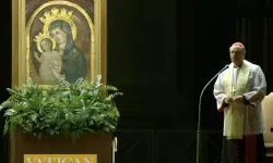 In a prerecorded audio message, Pope Francis thanked those gathered for the rosary prayer service in St. Peter’s Square on Thursday night, March 6, 2025. / Credit: Vatican Media/EWTN YouTube