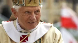 Pope Benedict XVI greets the faithful in St. Peter's Square on the occasion of the Beatification of Pope John Paul II on May 1, 2011, in Vatican City, Rome. | Jeffrey Bruno / Shutterstock