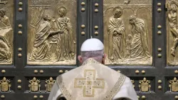 Pope Francis opened the Holy Door of St. Peter’s Basilica before Mass on Christmas Eve, Dec. 24, 2024, officially launching the Jubilee Year 2025. / Credit: Vatican Media