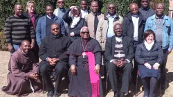 Bishops Robert Mphiwe, Bishop Antanasio Canira and Bishop Joseph Kizito. SACBC/IMBISA Cross Border Conference with CEMIRDE delegation. Lumko  Conference Centre, Benoni, Johannesburg, South Africa. Credit: ACI Africa