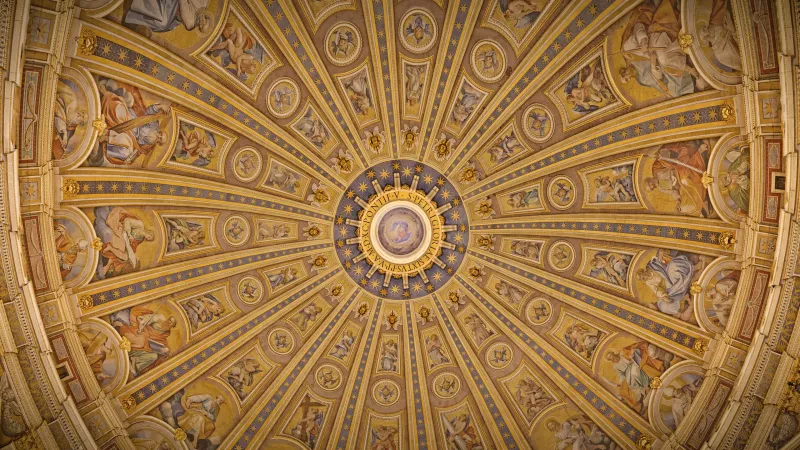 Image of the dome of St. Peter’s Basilica.