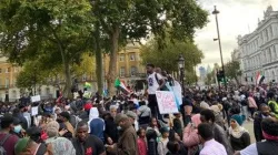 Anti-coup protesters in London. 30 October 2021. Credit: CSW