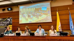 Panelists speak at the event "Towards the Abolition of Surrogacy: Preventing the Exploitation and Commodification of Women and Children,” held by the Permanent Mission of the Holy See to the United Nations on Tuesday, June 18, 2024. / Credit: Permanent Mission of the Holy See