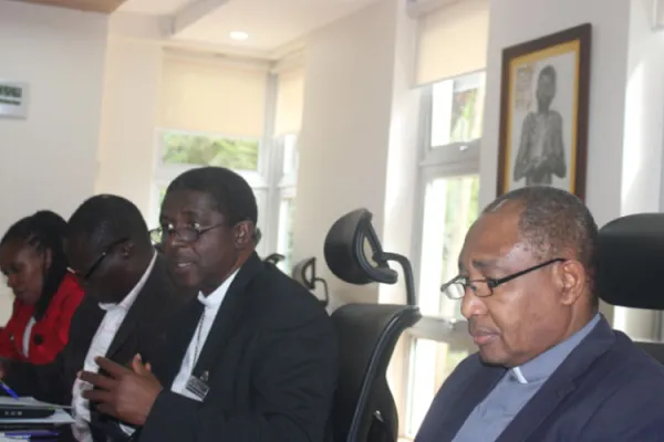 Archbishop Andrew Nkea Ifuanya of Cameroon's Archdiocese of Bamenda speaking during a Synodality Resources Team workshop in Nairobi. Credit: ACI Africa