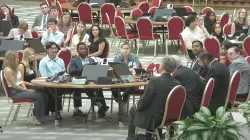 More than 30 students — most of whom were from the U.S. — from over 10 universities attended “The University Students in Dialogue with Synod Leaders,” an Oct. 18, 2024, event organized by the General Secretariat of the Synod held in the Vatican’s Paul VI Hall. / Credit: Synod-va YouTube screenshot