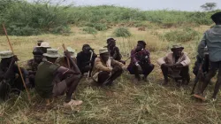 A section of Turkana elders from Kenya during a peace meeting in Ethiopia. Credit: Fr. Joseph Githinji