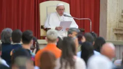 Pope Francis’ general audience in the San Damaso Courtyard of the Apostolic Palace, June 16, 2021./ Vatican Media.