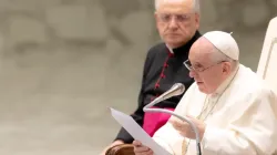 Pope Francis’ general audience in the Paul VI Hall at the Vatican, Oct. 13, 2021. Vatican Media.